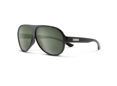 Suncloud Optics Rooney - Black + Polarized Gray Green Lens