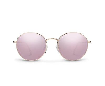 Suncloud Optics Bridge City - Rose Gold + Polarized Pink Gold Mirror Lens
