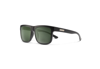 Suncloud Optics Quiver - Matte Black + Polarized Gray Green Lens
