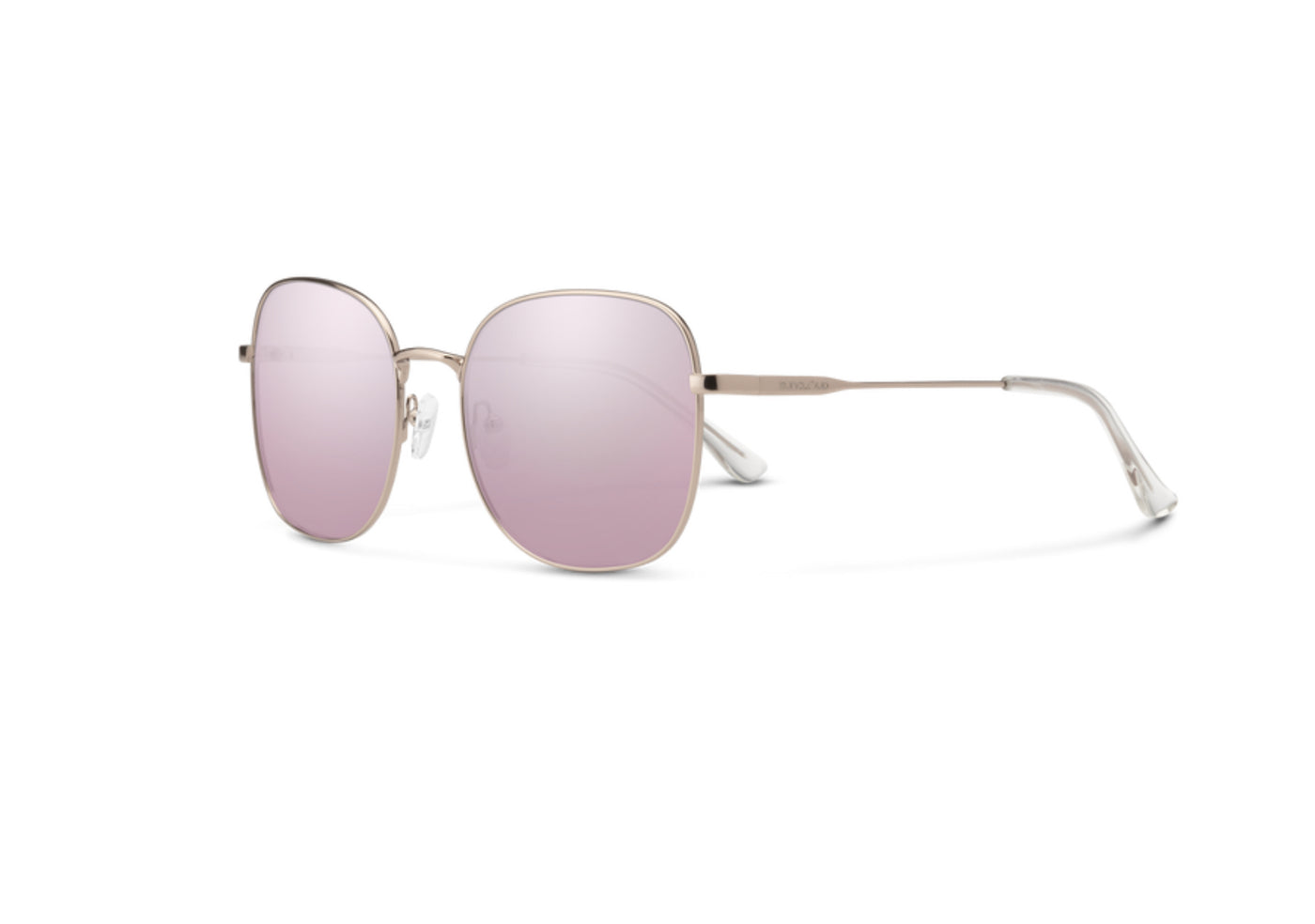 Suncloud Optics Beverly - Rose Gold + Polarized Pink Gold Mirror Lens