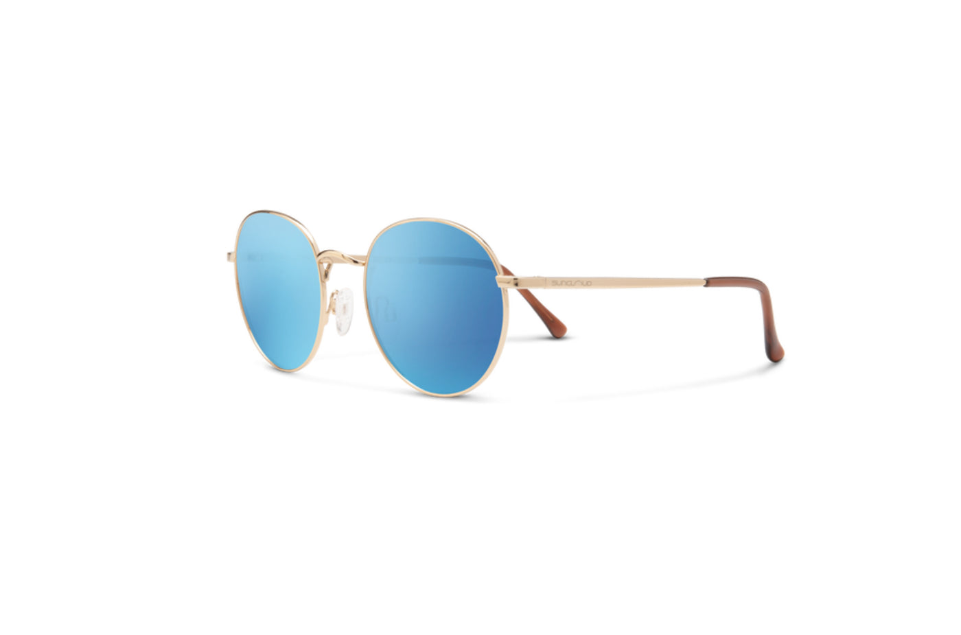 Suncloud Optics Bridge City - Gold + Polarized Aqua Mirror Lens