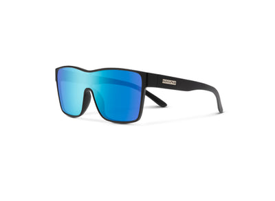 Suncloud Optics Biff - Matte Black + Polarized Blue Mirror Lens