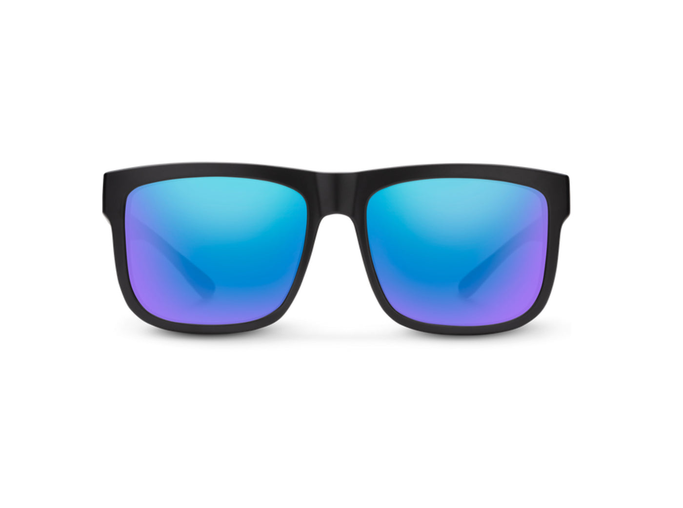Suncloud Optics Quiver - Matte Black + Polarized Blue Mirror Lens