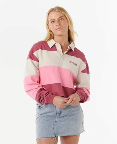 Rip Curl Keepsakes Rugby Top - Pink | Women’s