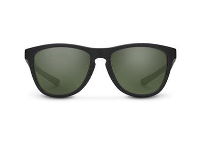 Suncloud Optics Topsail - Matte Black + Polarized Gray Green Lens