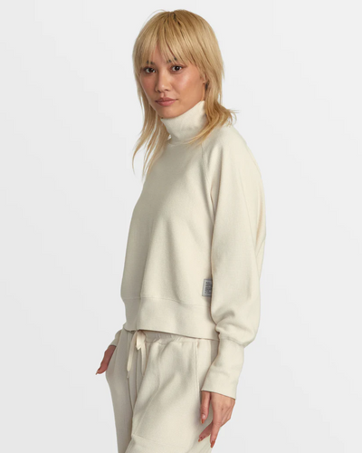 RVCA Sofie Waffle Mock Neck