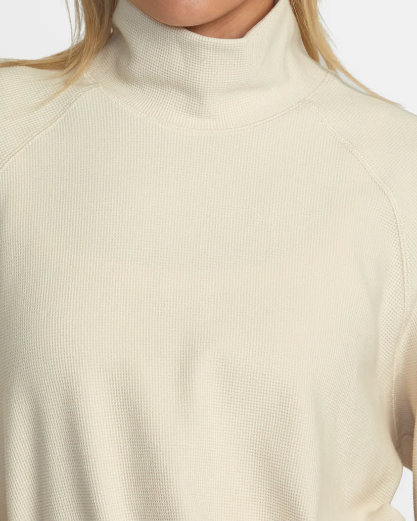 RVCA Sofie Waffle Mock Neck