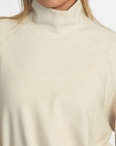 RVCA Sofie Waffle Mock Neck