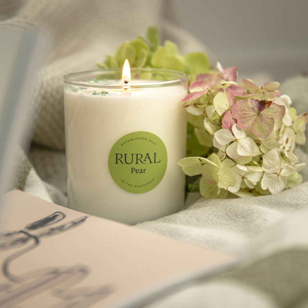 Rural Classic Glass Candles: Pear