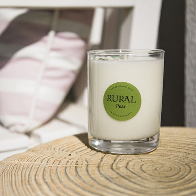 Rural Classic Glass Candles: Pear