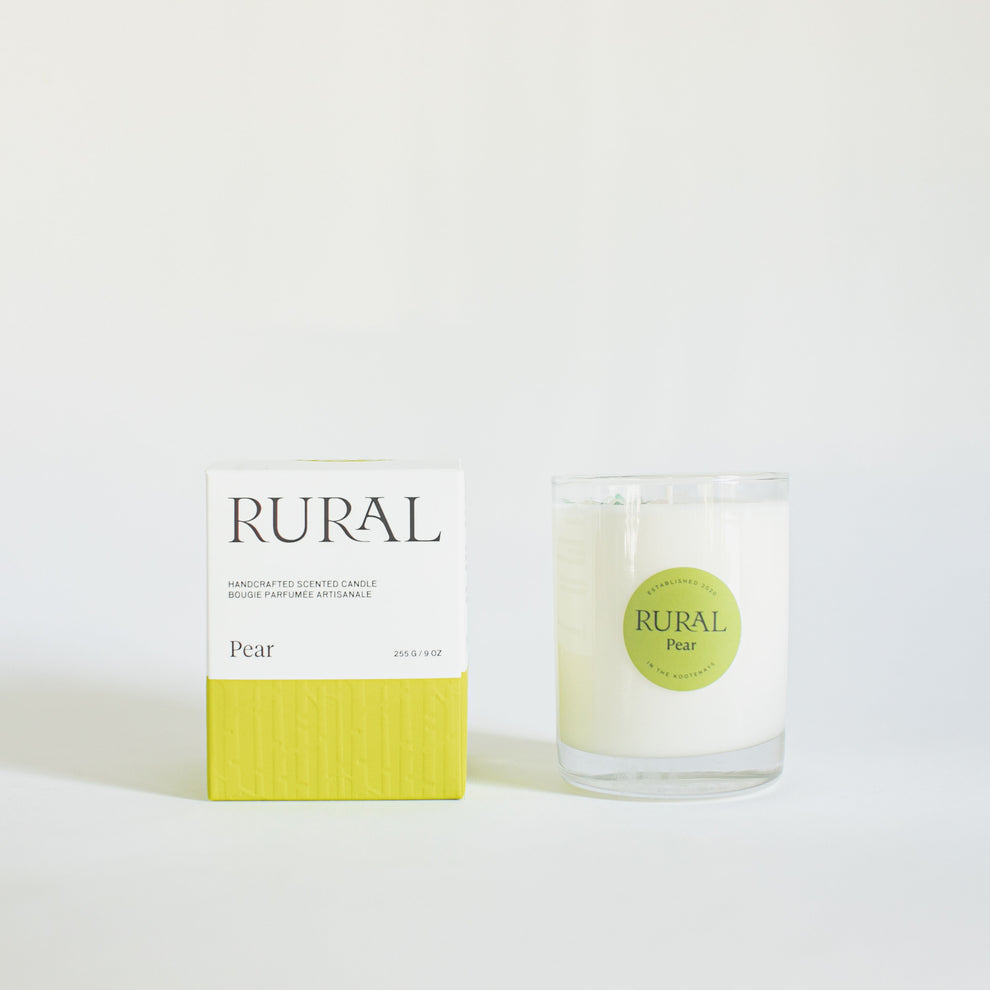 Rural Classic Glass Candles: Pear