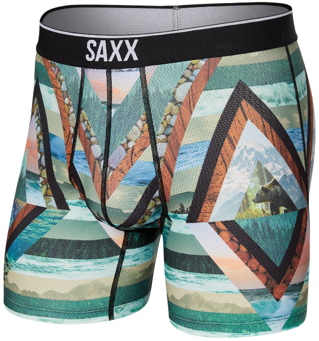 Saxx Volt Breathable Mesh Boxer Brief-Graphic By Nature