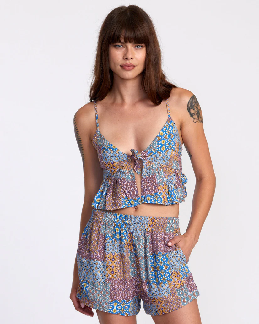 RVCA Bridgette Peplum Crop Top