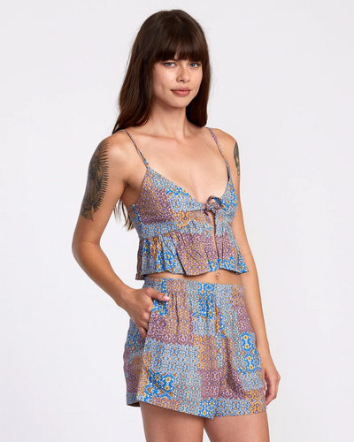 RVCA Bridgette Peplum Crop Top