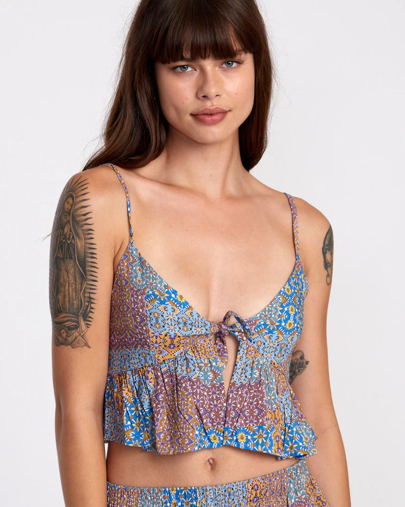 RVCA Bridgette Peplum Crop Top