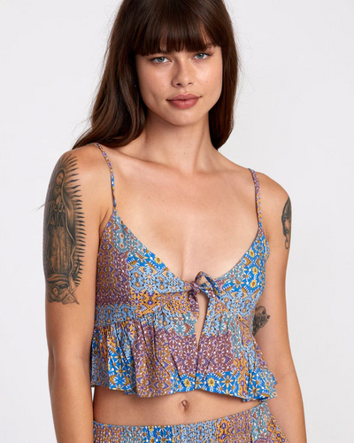 RVCA Bridgette Peplum Crop Top