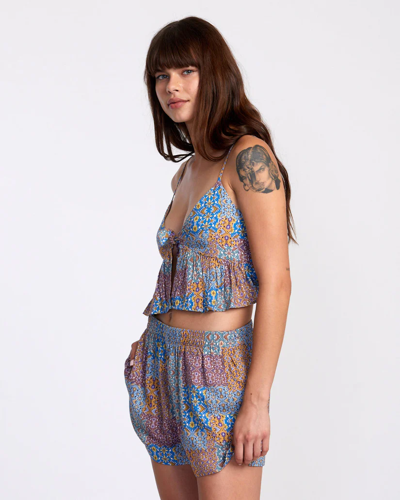 RVCA Bridgette Peplum Crop Top
