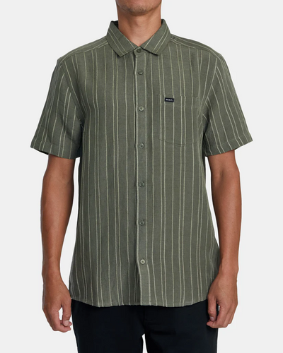 RVCA Mercy Stripe Short Sleeve Woven Shirt