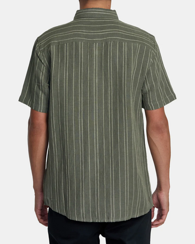 RVCA Mercy Stripe Short Sleeve Woven Shirt