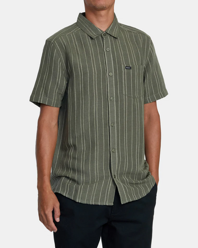 RVCA Mercy Stripe Short Sleeve Woven Shirt