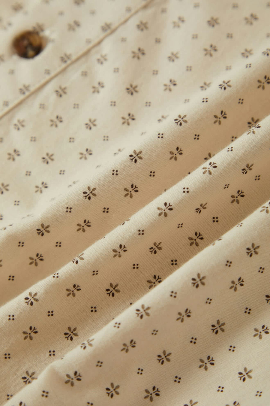 Brixton Charter Print Short Sleeve Shirt - Off White/Micro Floral | Men’s