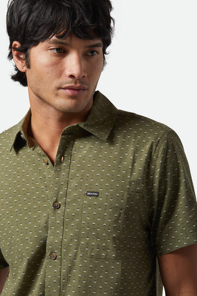 Brixton Charter Print Short Sleeve - Ivy Green/Micro Floral | Men’s