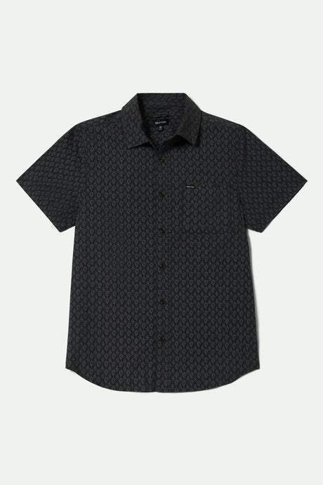 Brixton Charter Print Short Sleeve - Black Paisley | Men’s