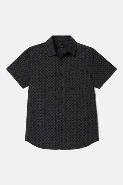 Brixton Charter Print Short Sleeve - Black Paisley | Men’s