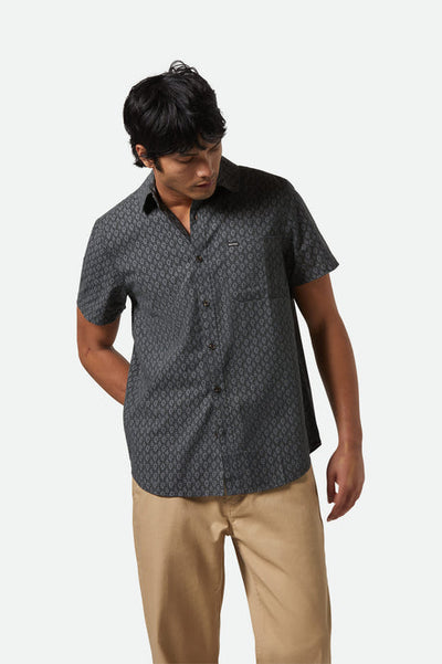Brixton Charter Print Short Sleeve - Black Paisley | Men’s