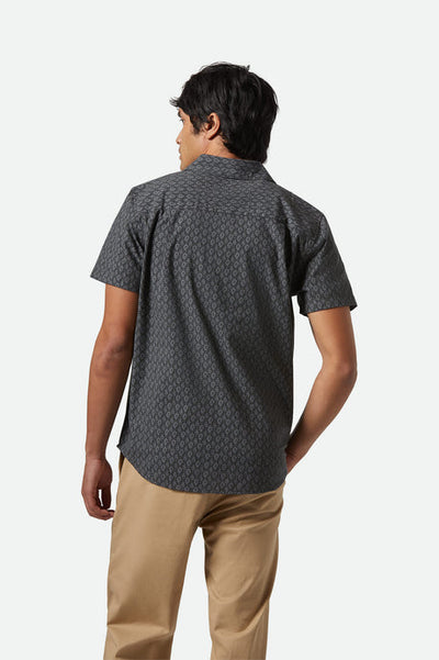 Brixton Charter Print Short Sleeve - Black Paisley | Men’s
