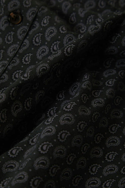 Brixton Charter Print Short Sleeve - Black Paisley | Men’s