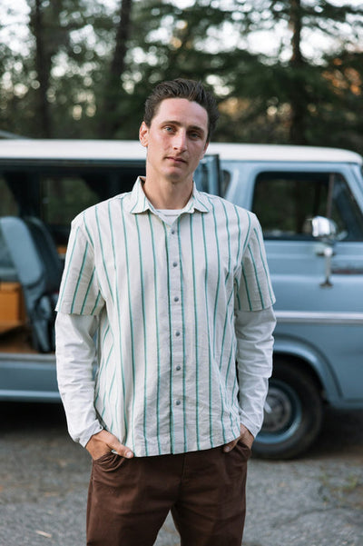 Brixton Cru Stripe Short Sleeve | Men’s