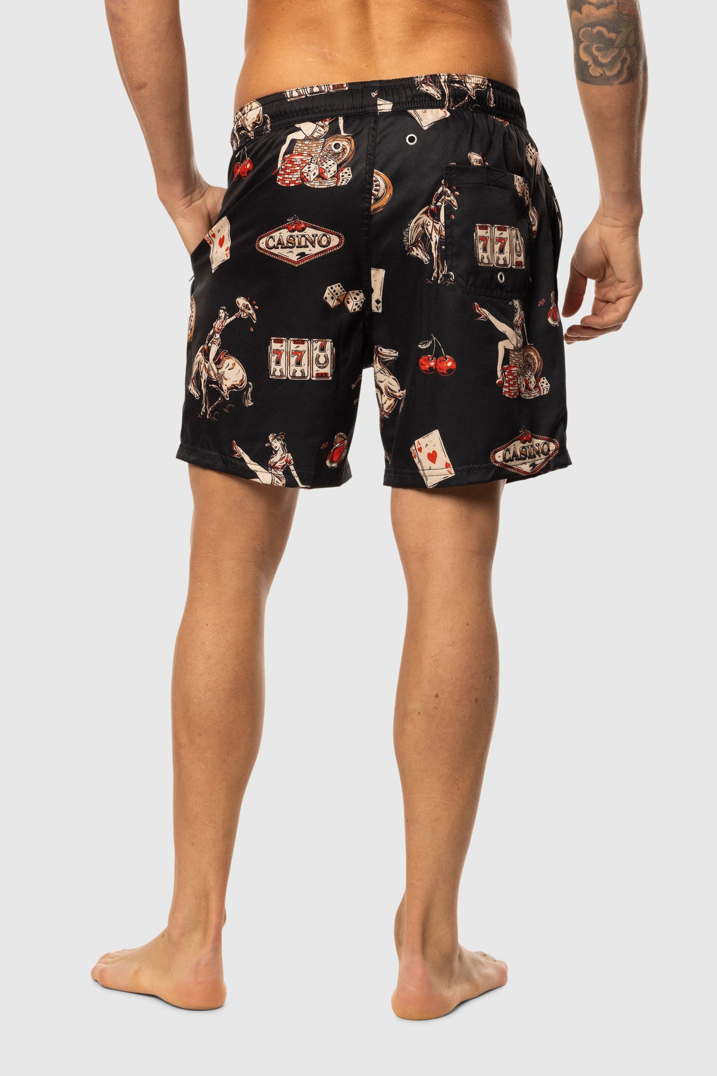 TeamLTD Swim Short - Black Cowboy Casino | Men’s
