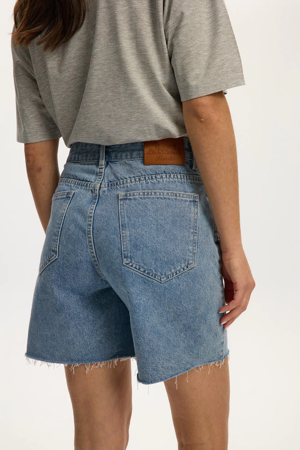 Kuwalla Robin Long Shorts - Mid-Blue | Women’s