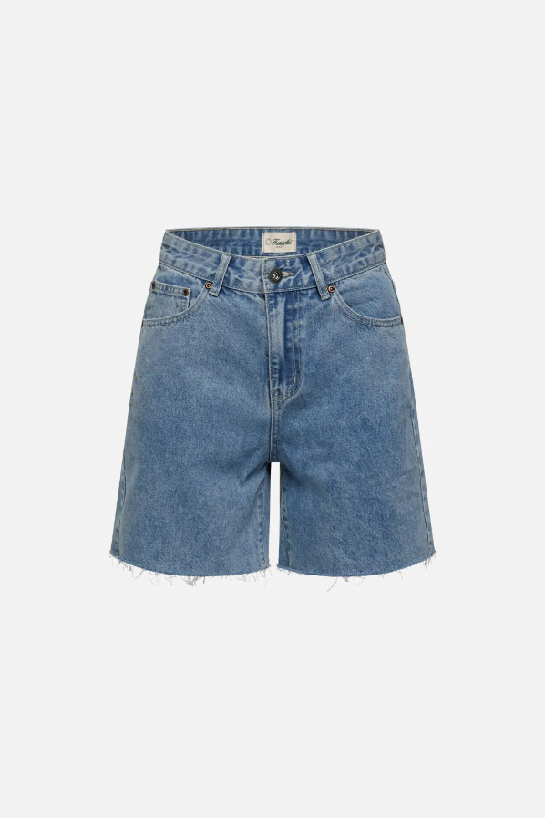 Kuwalla Robin Long Shorts - Mid-Blue | Women’s