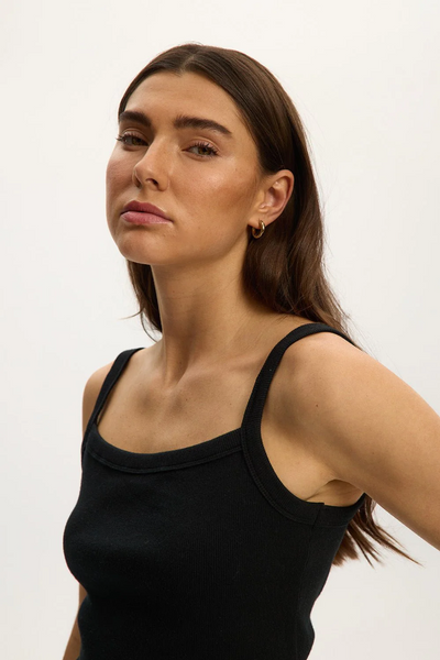 Kuwalla Solene Sexyback Tank - Black | Women’s