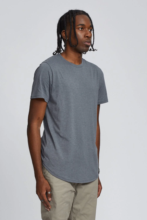 Kuwalla Eazy Scoop Tee - Stone Grey | Men’s