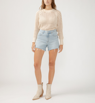 Silver Sure Thing High Rise Shorts - Indigo | Women’s