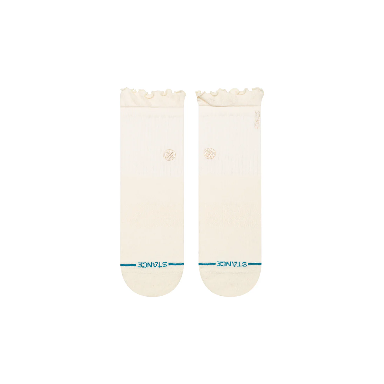 Stance Ruffled Quarter Socks - White | Women’s