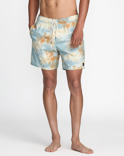 RVCA Perry Elastic 17” Swim Trunk - Sky Blue | Men’s