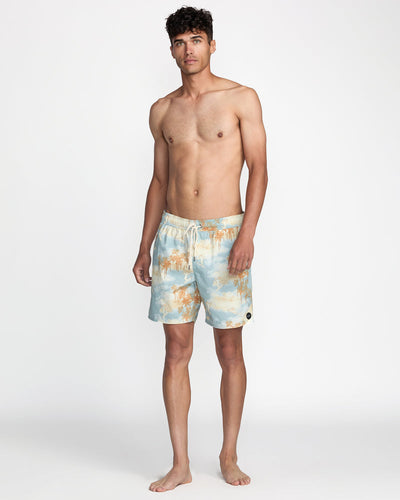 RVCA Perry Elastic 17” Swim Trunk - Sky Blue | Men’s