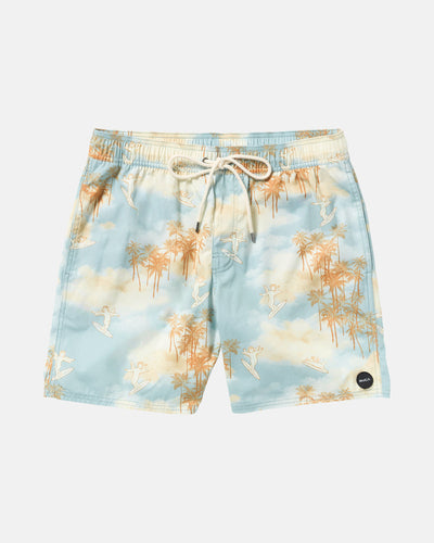 RVCA Perry Elastic 17” Swim Trunk - Sky Blue | Men’s