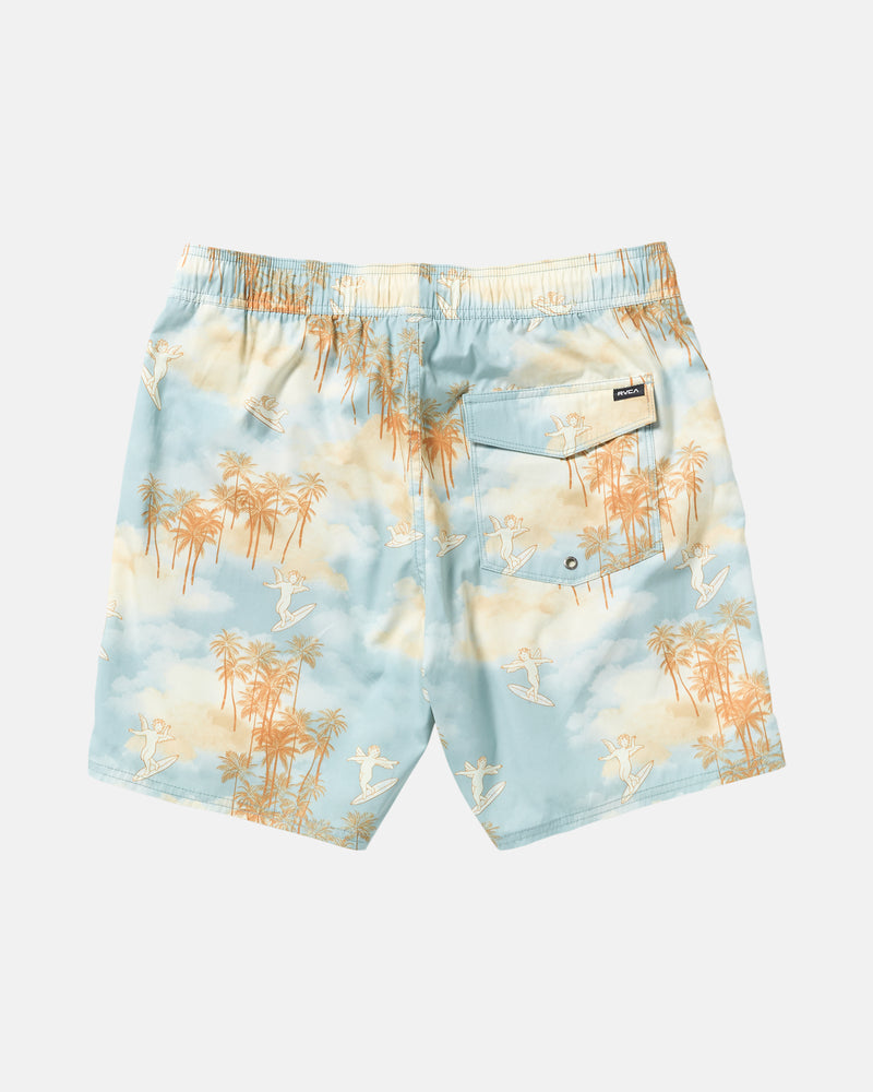 RVCA Perry Elastic 17” Swim Trunk - Sky Blue | Men’s