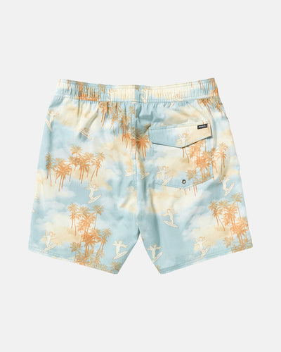 RVCA Perry Elastic 17” Swim Trunk - Sky Blue | Men’s
