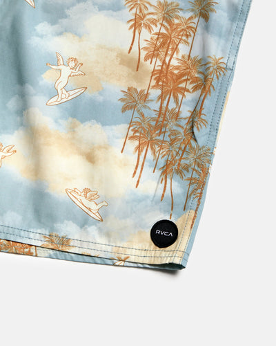 RVCA Perry Elastic 17” Swim Trunk - Sky Blue | Men’s
