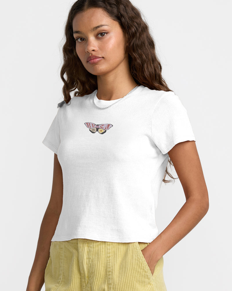 RVCA 411 Tee - Vintage White | Women’s