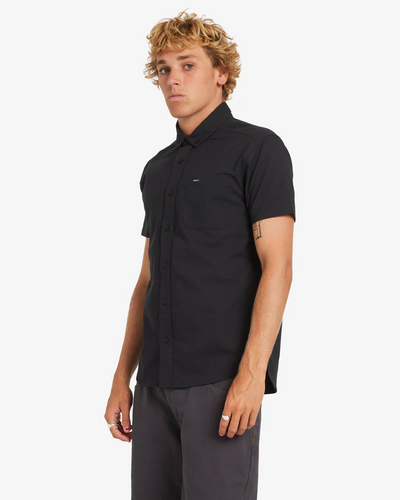 RVCA That’ll Do Stretch Short Sleeve Shirt - Black | Men’s