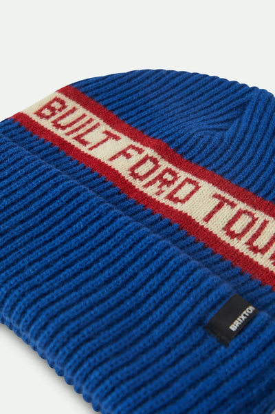 Brixton X Ford Built Tough Beanie - Ford Blue/Red/White | Unisex