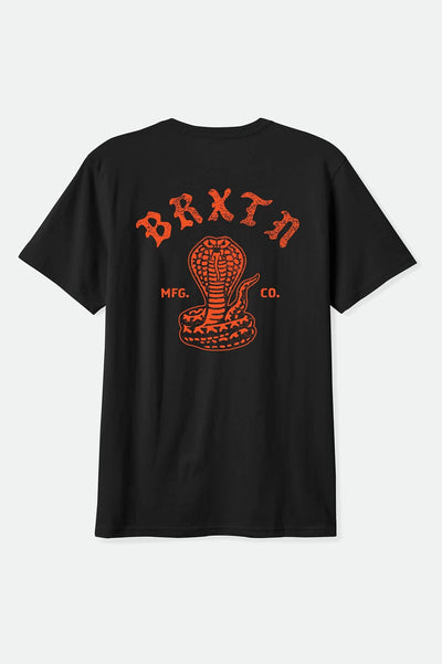 Brixton Darver Short Sleeve Standard T-Shirt - Black | Men’s
