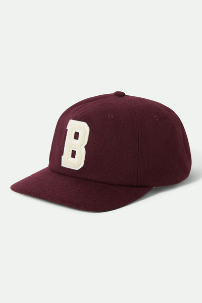 Brixton Big “B” Adjustable Hat - Port Textured Wool